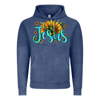 Vintage Denim jesus sunflower Vintage Hoodie - JahusDesignShop