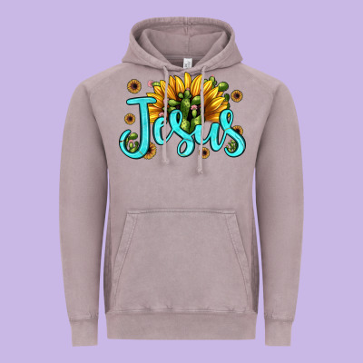 Jesus Sunflower Vintage Hoodie Designed By Jahusdesignshop