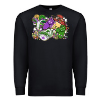 Black gamer mardi gras game controller Premium Sweatshirt - MaliasSmallBusiness