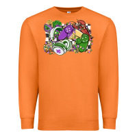 Carrot gamer mardi gras game controller Premium Sweatshirt - MaliasSmallBusiness