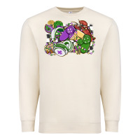 Sandshell gamer mardi gras game controller Premium Sweatshirt - MaliasSmallBusiness