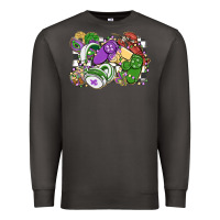 Smoke gamer mardi gras game controller Premium Sweatshirt - MaliasSmallBusiness