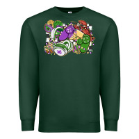 Sports Green gamer mardi gras game controller Premium Sweatshirt - MaliasSmallBusiness