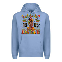 Colony Blue celebrate 1865 juneteenth with black woman Premium Hoodie - LillyAllenDesigns