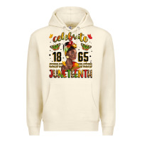 Sandshell celebrate 1865 juneteenth with black woman Premium Hoodie - LillyAllenDesigns