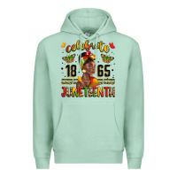 Seafoam celebrate 1865 juneteenth with black woman Premium Hoodie - LillyAllenDesigns