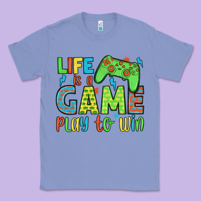 Life Is A Game Play To Win Classic Tee Designed By Jahusdesignshop