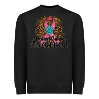 Black breast cancer awareness Heavyweight Sweatshirt - RanaPortraitStore