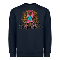 Navy breast cancer awareness Heavyweight Sweatshirt - RanaPortraitStore