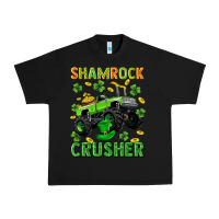 Black st patricks shamrock crusher Urban Heavy Tee - Neo Western