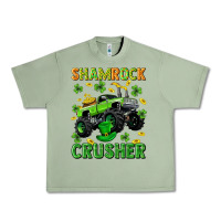 Oil Green st patricks shamrock crusher Urban Heavy Tee - Neo Western