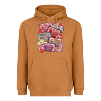 Meerkat valentines day cassette tapes Heavyweight Hoodie - MaliasSmallBusiness