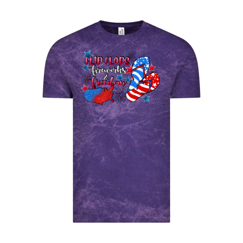 Flip Flops Fireworks & Freedom 4th Of July Vintage Tee by CowGirlArtShop | Teevron