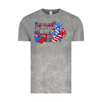 Cloud Rock Flip flops fireworks & freedom 4th of july Vintage Tee - CowGirlArtShop