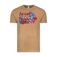 Vintage Camel Flip flops fireworks & freedom 4th of july Vintage Tee - CowGirlArtShop