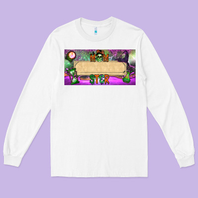 Custom Name Momster License Plate Template Long Sleeve Tee Designed By Bundleandbundleshop