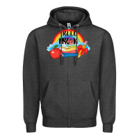 Charcoal Heather back to school hello pre k Zipper Hoodie - AdoDesignShop