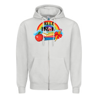 Dove Grey back to school hello pre k Zipper Hoodie - AdoDesignShop
