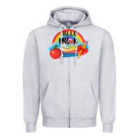 Heather Grey back to school hello pre k Zipper Hoodie - AdoDesignShop