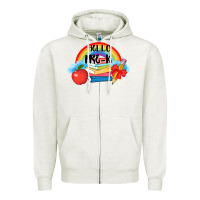 Oatmeal Heather back to school hello pre k Zipper Hoodie - AdoDesignShop