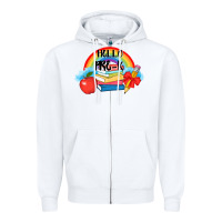 White back to school hello pre k Zipper Hoodie - AdoDesignShop