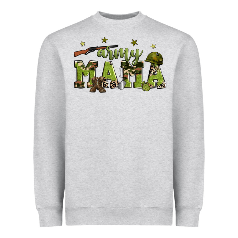 Army Mama Heavyweight Sweatshirt by Zillion Design Studio | Teevron