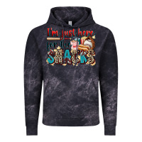 Cloud Black i'm just here for the snacks Vintage Hoodie - Zillion Design Studio