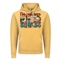 Vintage Mustard i'm just here for the snacks Vintage Hoodie - Zillion Design Studio