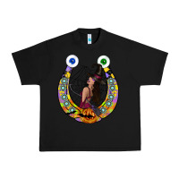 Black Halloween Horseshoe Urban Heavy Tee - CowhideDigitalArt