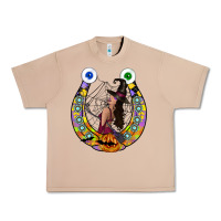 Burro Halloween Horseshoe Urban Heavy Tee - CowhideDigitalArt