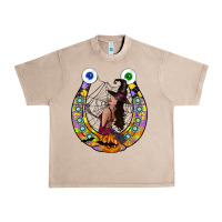 French Oak Halloween Horseshoe Urban Heavy Tee - CowhideDigitalArt
