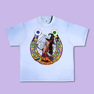 Halloween Horseshoe Urban Heavy Tee Designed By Cowhidedigitalart