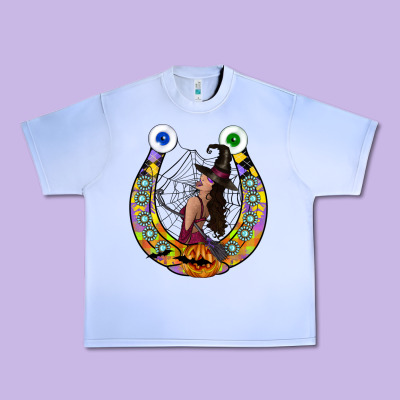 Halloween Horseshoe Urban Heavy Tee Designed By Cowhidedigitalart