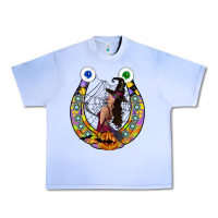 Grape Ice Halloween Horseshoe Urban Heavy Tee - CowhideDigitalArt