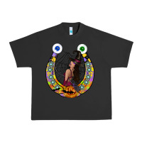 Pigment Black Halloween Horseshoe Urban Heavy Tee - CowhideDigitalArt