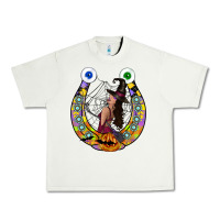 Pistachio Halloween Horseshoe Urban Heavy Tee - CowhideDigitalArt