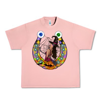 Salmon Halloween Horseshoe Urban Heavy Tee - CowhideDigitalArt