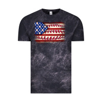 Cloud Black Baseball American flag Vintage Tee - Neo Western