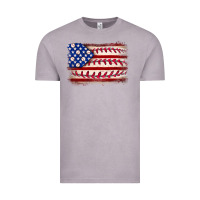 Vintage Zinc Baseball American flag Vintage Tee - Neo Western