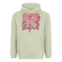 Matcha cupid rhymes with stupid Heavyweight Hoodie - MaliasSmallBusiness