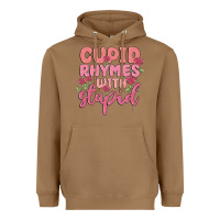 Toasted Coconut cupid rhymes with stupid Heavyweight Hoodie - MaliasSmallBusiness