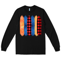 Black Western Farm Life Pattern Brush Stroke Long Sleeve Tee - Bettercallsaul