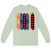 Matcha Western Farm Life Pattern Brush Stroke Long Sleeve Tee - Bettercallsaul