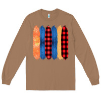 Toasted Coconut Western Farm Life Pattern Brush Stroke Long Sleeve Tee - Bettercallsaul