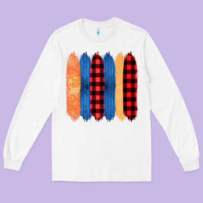 Western Farm Life Pattern Brush Stroke Long Sleeve Tee Designed By Bettercallsaul