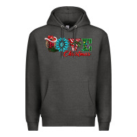 Charcoal Heather love christmas Premium Hoodie - AdoDesignShop