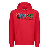 Red love christmas Premium Hoodie - AdoDesignShop
