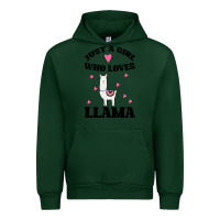 Forest Green Llama Just A Girl Who Loves Llamas Urban Hoodie - Bettercallsaul