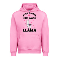 Fuchsia Pink Llama Just A Girl Who Loves Llamas Urban Hoodie - Bettercallsaul