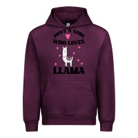 Mauve Wine Llama Just A Girl Who Loves Llamas Urban Hoodie - Bettercallsaul